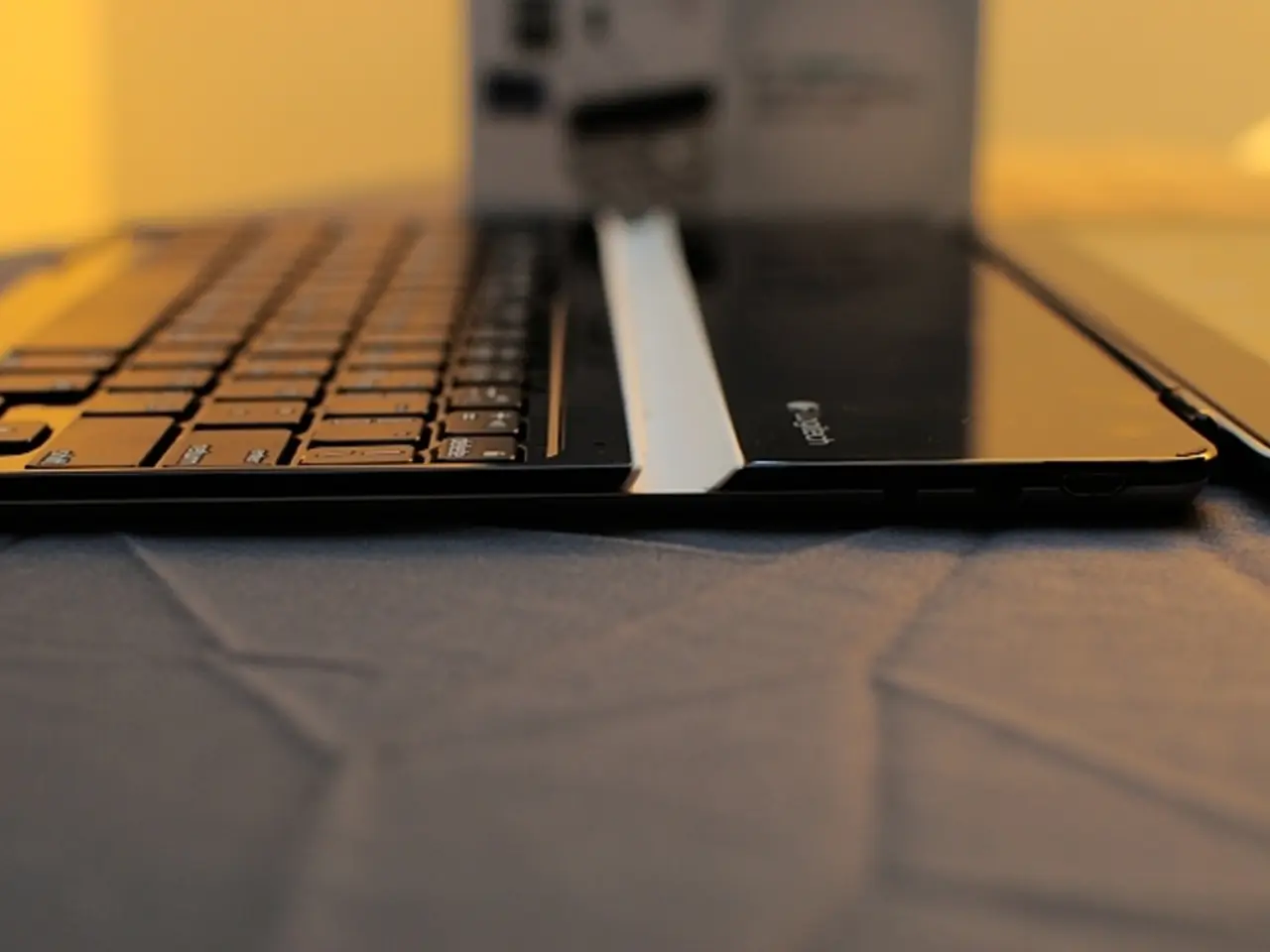 In this image there is a laptop.