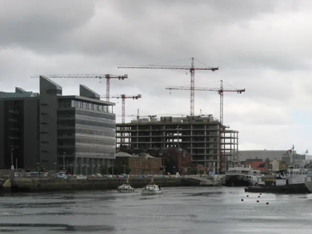 The Domarin is undergoing excavation or clearing out of sediment.