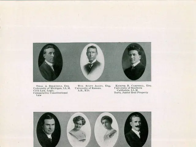 In this picture I can observe passport size photographs of some people on the paper. There is some...